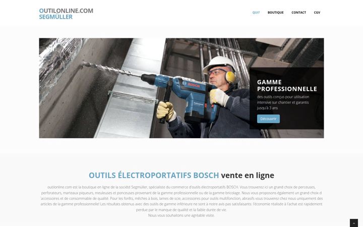 Screenshot of outilonline.com