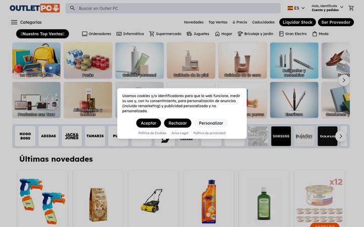 Screenshot of outlet-pc.es