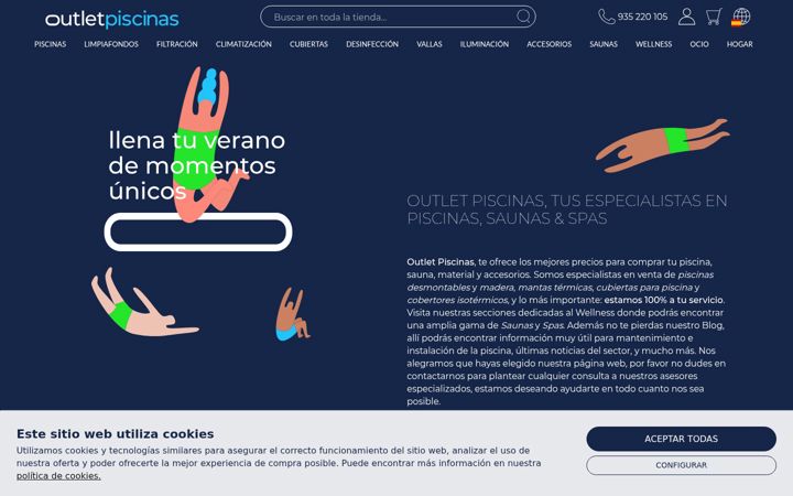 Screenshot of outlet-piscinas.com