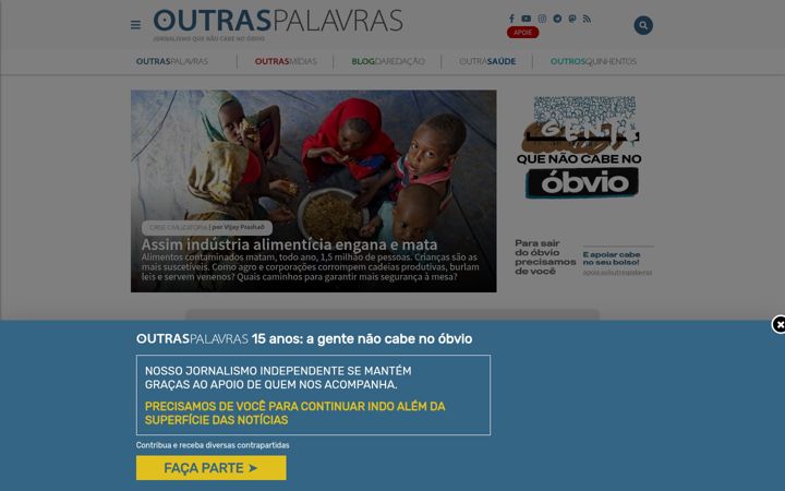 Screenshot of outraspalavras.net