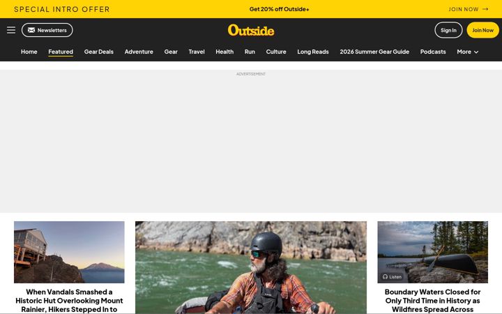Screenshot di outsideonline.com