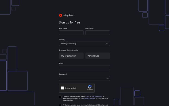 Screenshot of outsystemscloud.com