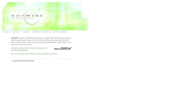 Screenshot of outwide.com