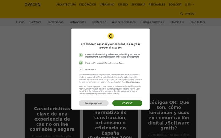 Screenshot of ovacen.com