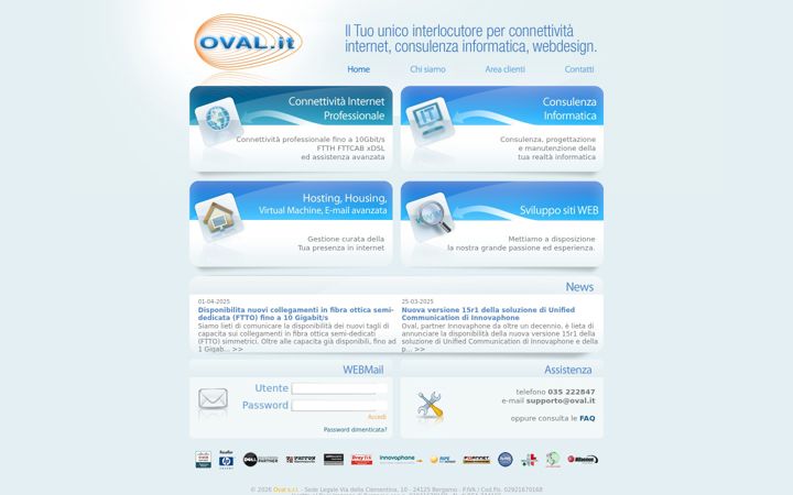 Screenshot of oval.it