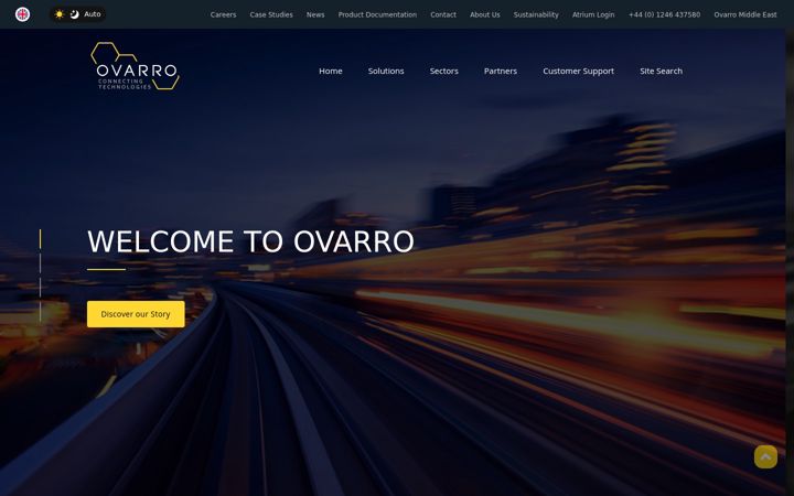 Ekraanipilt saidist ovarro.com