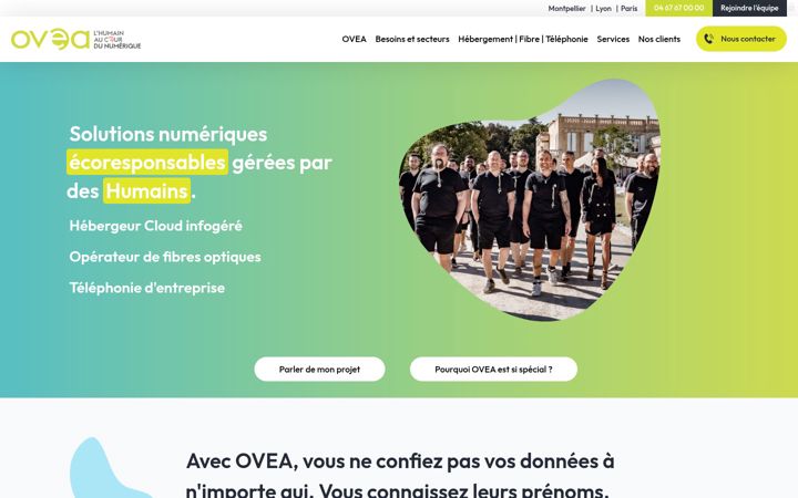 Screenshot of ovea.com