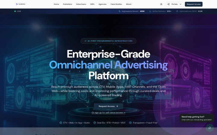 Screenshot of oveeo.com