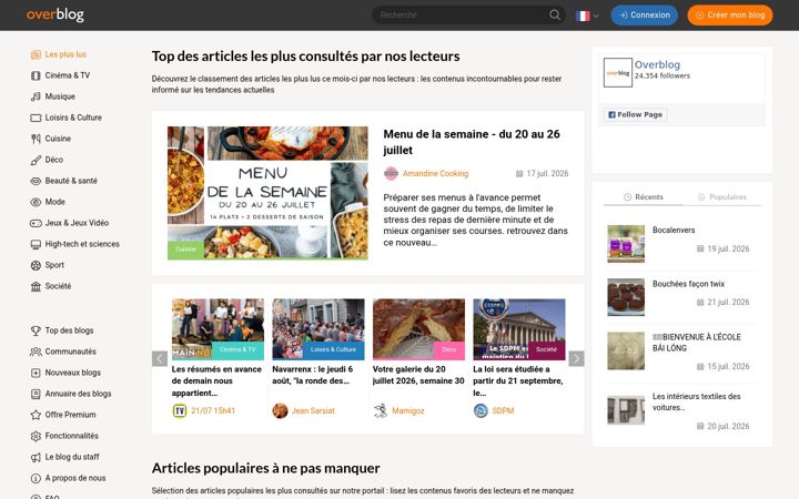 Screenshot of over-blog.de