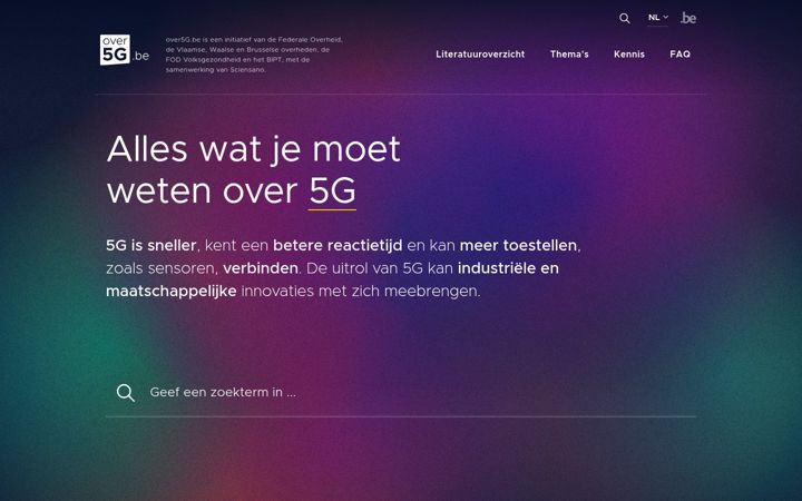 Screenshot of over5g.be