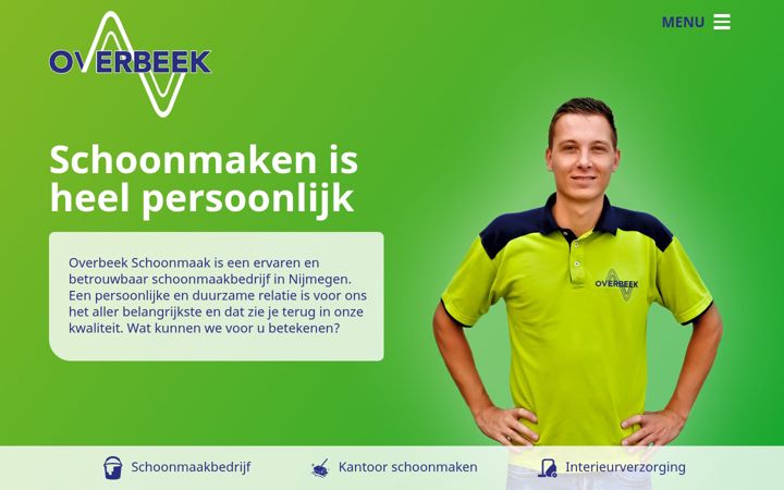 Screenshot of overbeek-schoonmaak.nl