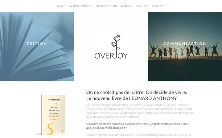 Captură de ecran a overjoy.fr