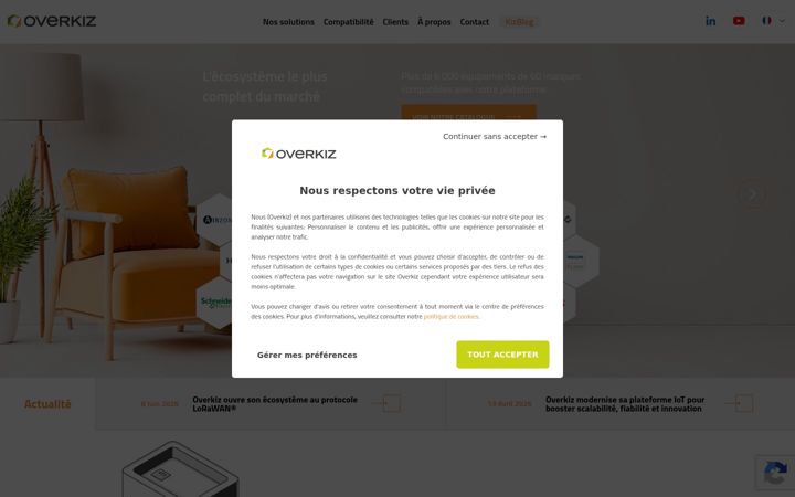 Screenshot von overkiz.com