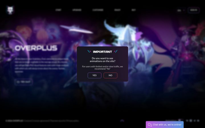 Screenshot of overplus.gg