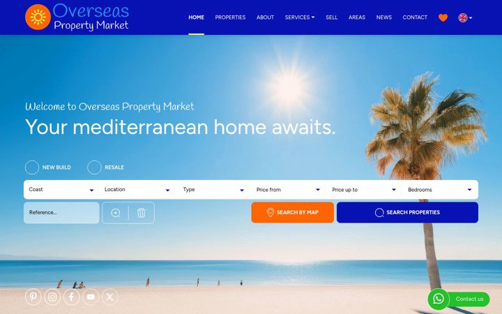 Screenshot of overseaspropertymarket.com