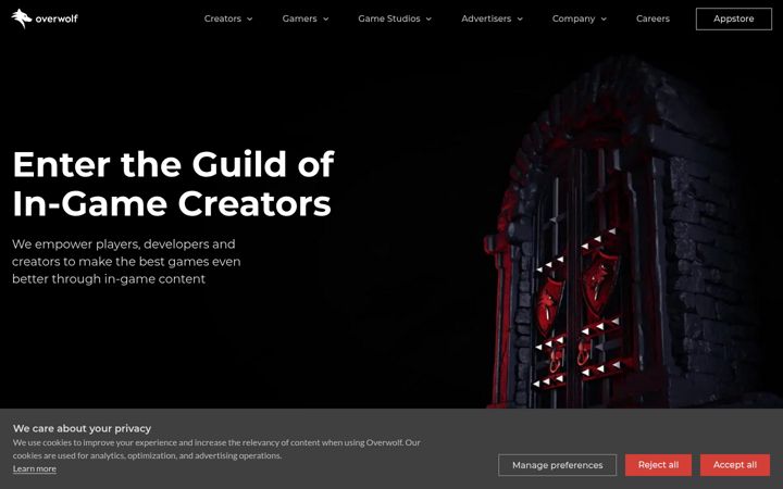 Screenshot di overwolf.io