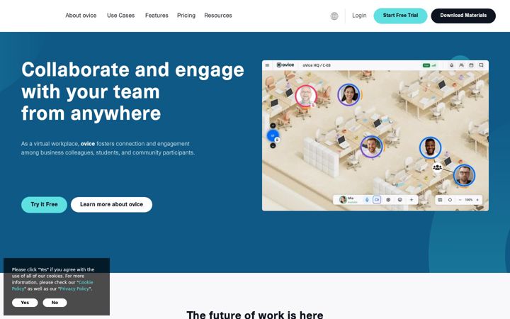 Screenshot of ovice.com