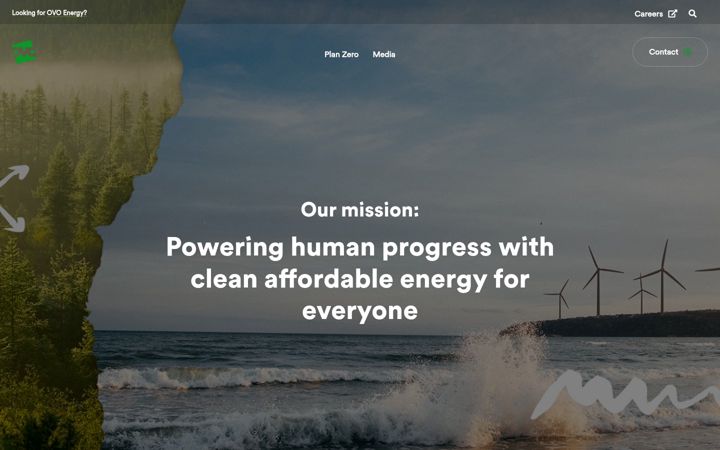 Screenshot of ovo.com