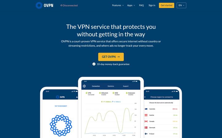 Screenshot di ovpn.com