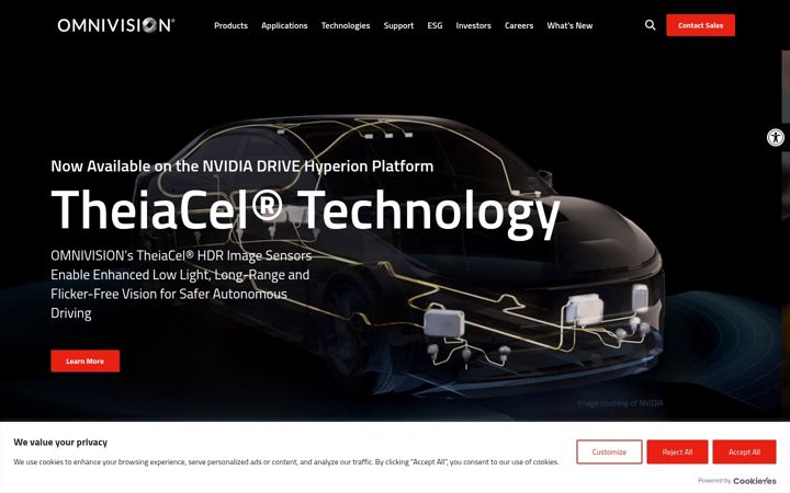 Screenshot of ovt.com