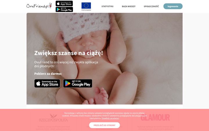 Screenshot of ovufriend.pl