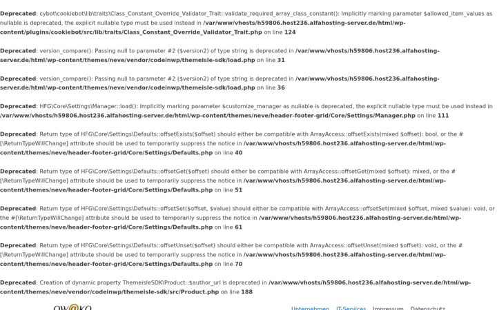 Screenshot ta' owako.de