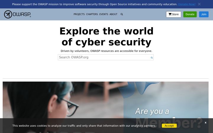 Snímek obrazovky owasp.org