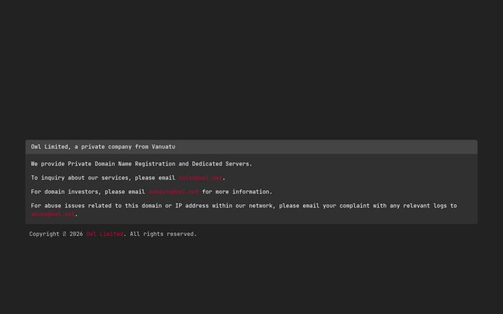 Screenshot of owl.net