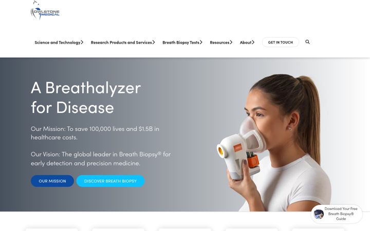 Snímek obrazovky owlstonemedical.com