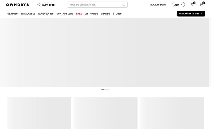 Skærmbillede af owndays.com