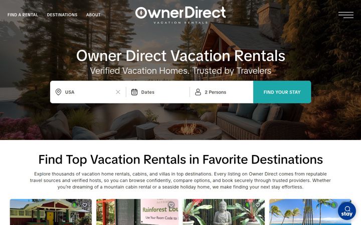 Screenshot of ownerdirect.com