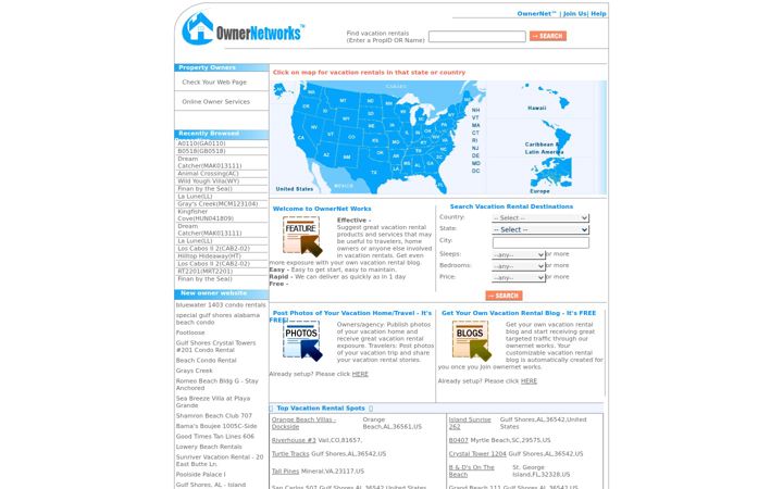 Screenshot του ownernetworks.com