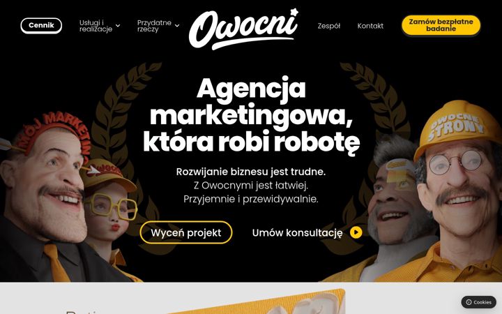 Skärmbild av owocni.pl