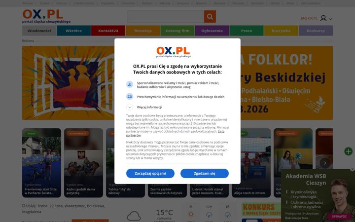 Screenshot of ox.pl