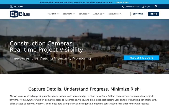 Screenshot of oxblue.com
