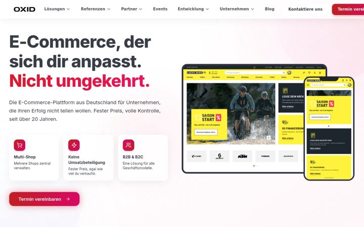 Screenshot of oxid-esales.com