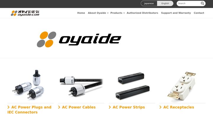 Skärmbild av oyaide.com