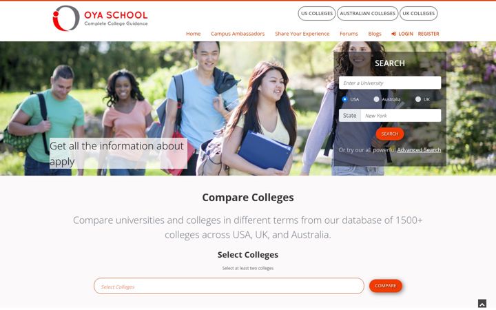 Screenshot of oyaschool.com