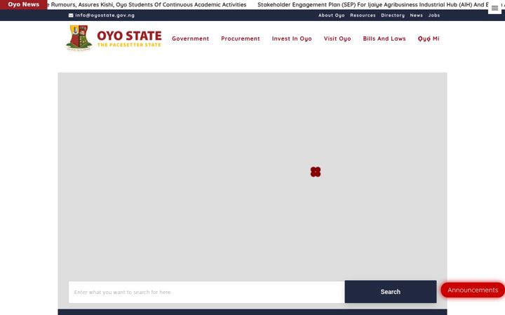 Zrzut ekranu oyostate.gov.ng