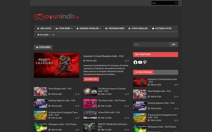 Screenshot of oyunindir.club