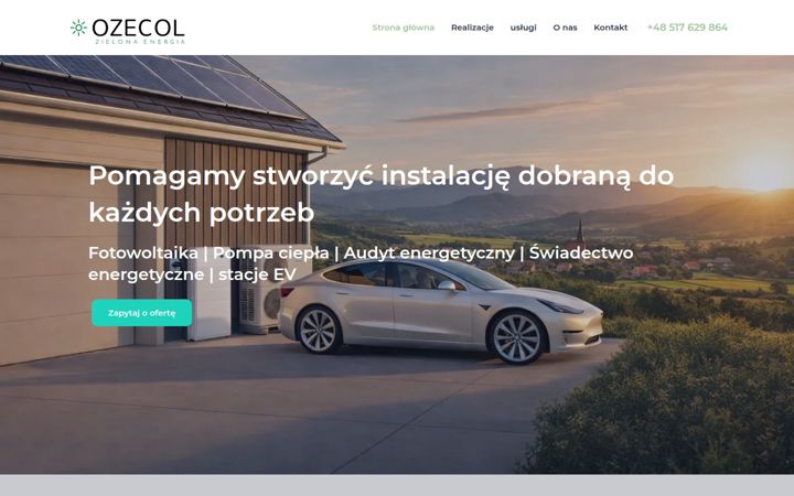 Screenshot του ozecol.com