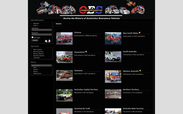 Screenshot of ozemergencyservices.com.au