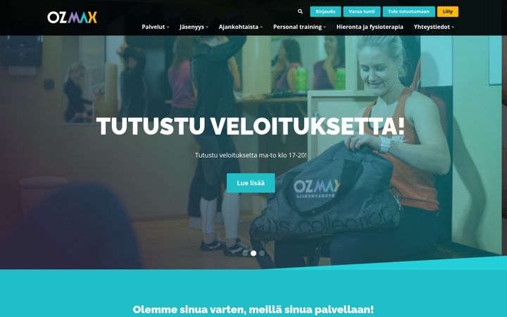 Skærmbillede af ozmax.fi