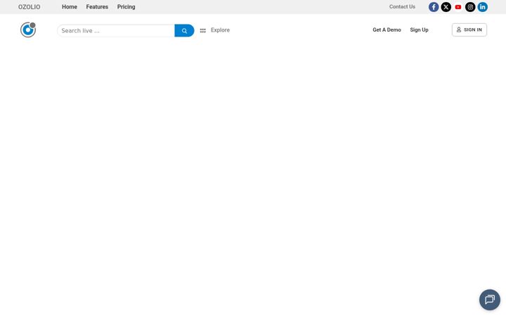 Screenshot of ozolio.com