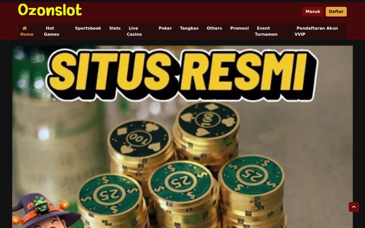 Screenshot of ozonslot.com