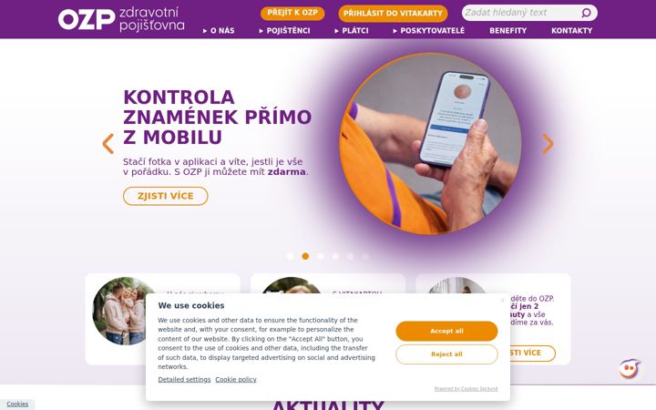 Screenshot of ozp.cz