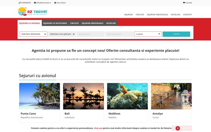 Screenshot of oztravel.ro
