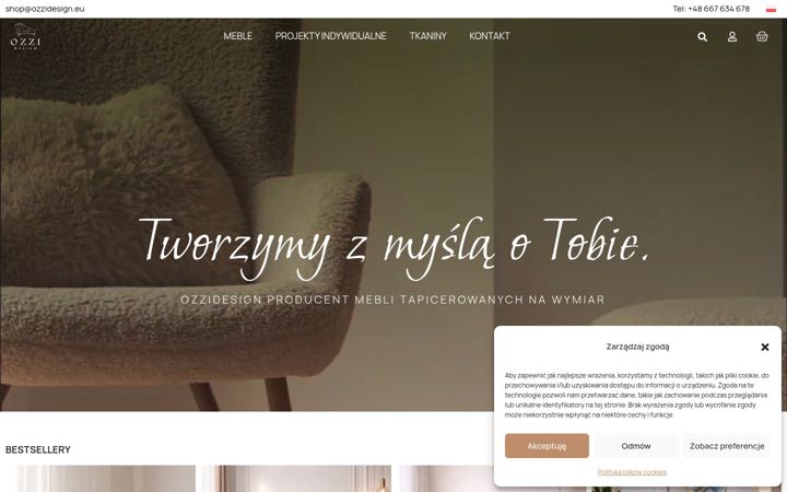 Screenshot of ozzidesign.eu