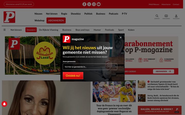 Screenshot of p-magazine.com