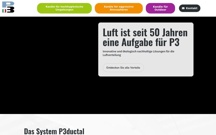 Captură de ecran a p3deutschland.de